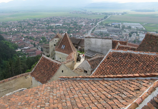Cetatea Rasnov - vedere in cetata - de sus