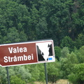Indicator stramb spre Valea Strambei
