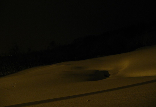Dune de zapada iarna - noaptea