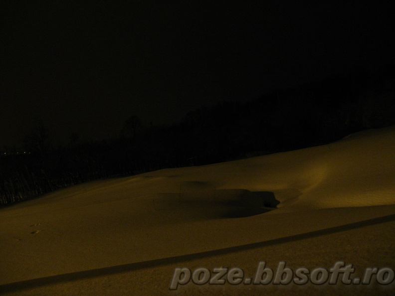 Dune de zapada iarna - noaptea